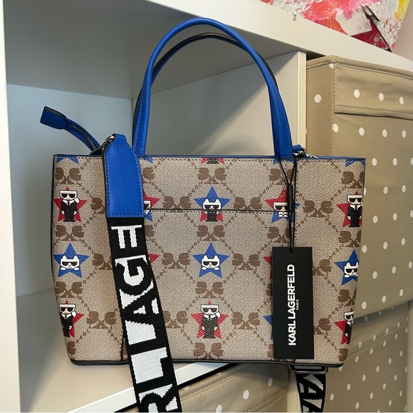 KARL LAGERFELD PARIS Small Maybelle Printed bag. 100% authentic. - Picture 3 of 16